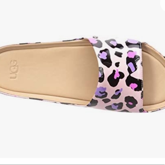 💝🐆💌💝UGG - Fairytale Pink - Leopard Slides - Sz. 10 - Picture 4 of 11